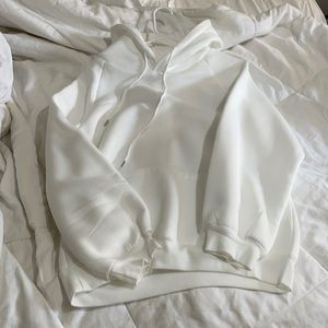 Oversized white hoodie